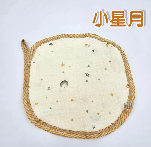 純棉4層紗 附掛勾擦手巾 幼兒園手帕