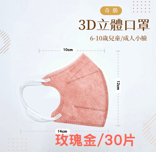 奇勝3D立體兒童口罩 
